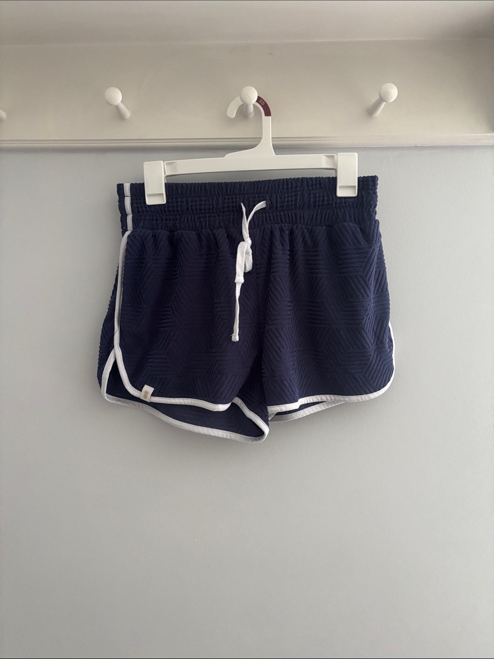 Simply Southern Navy Athletic Shorts with White Trim